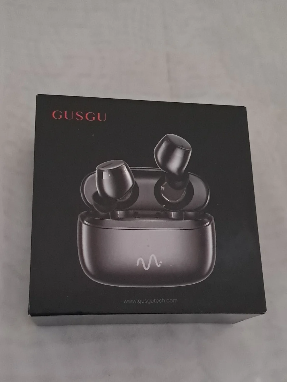 Gusgu Wireless Earbuds X01 in Black - Charging Case